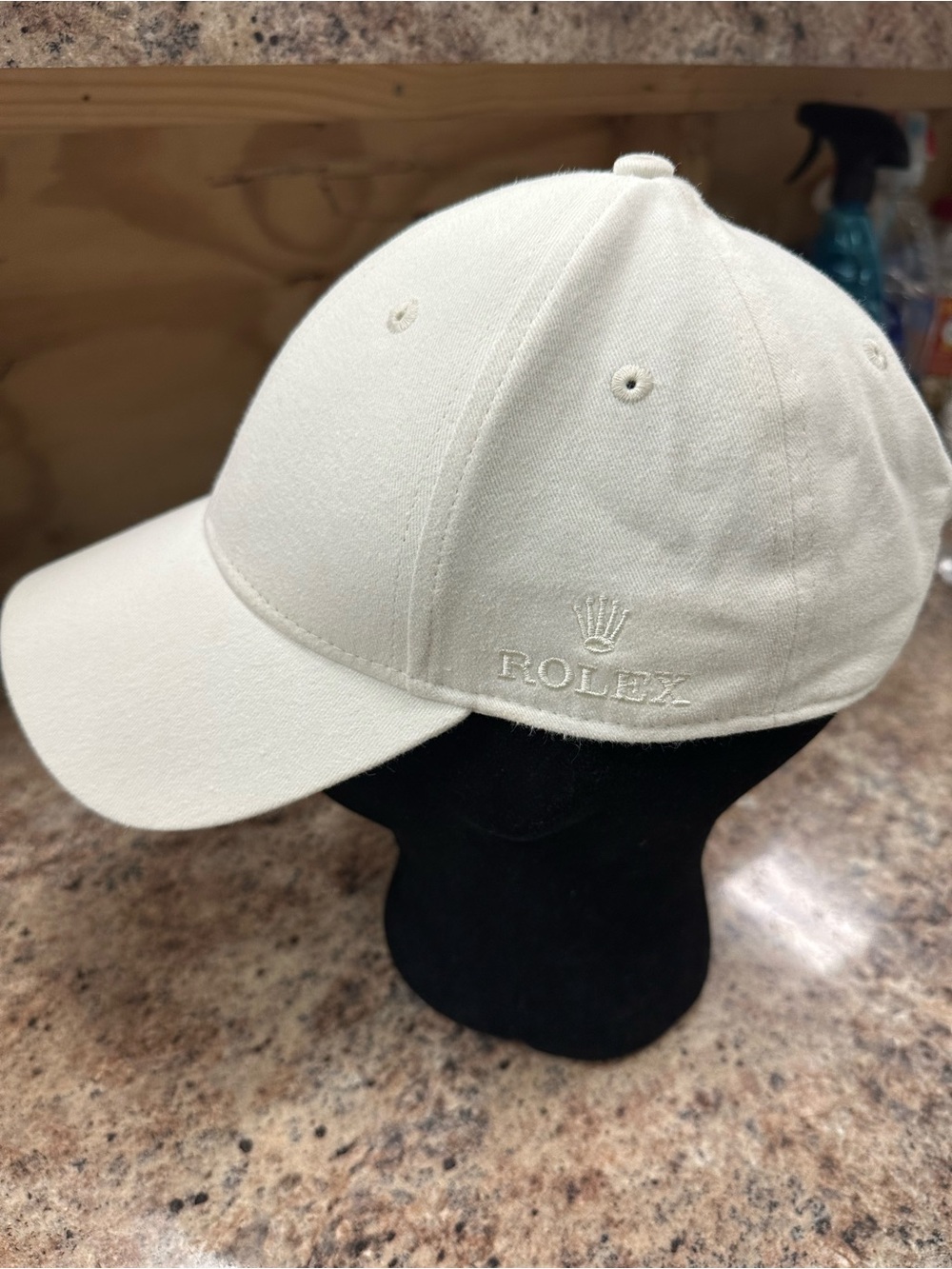 Rolex Men’s Off-White Baseball Cap